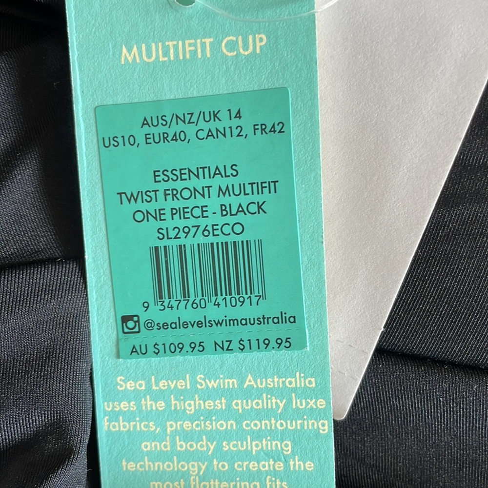 New Sea Level Swim Australia One Piece Swimsuit Gem